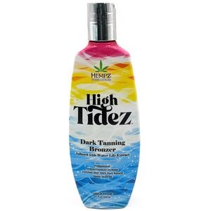 Hempz High Tidez Dark Tanning Bronzer 8.5 oz Infused Water Lily Extract